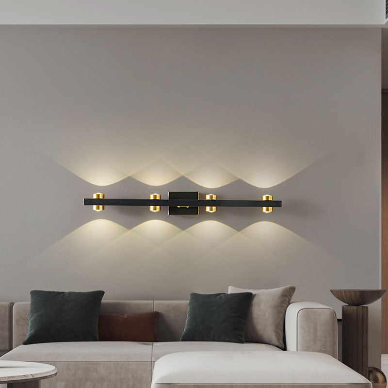 Modern Luxury Wall Light Multi-Light Vanity Wall Light with Plastic Shade