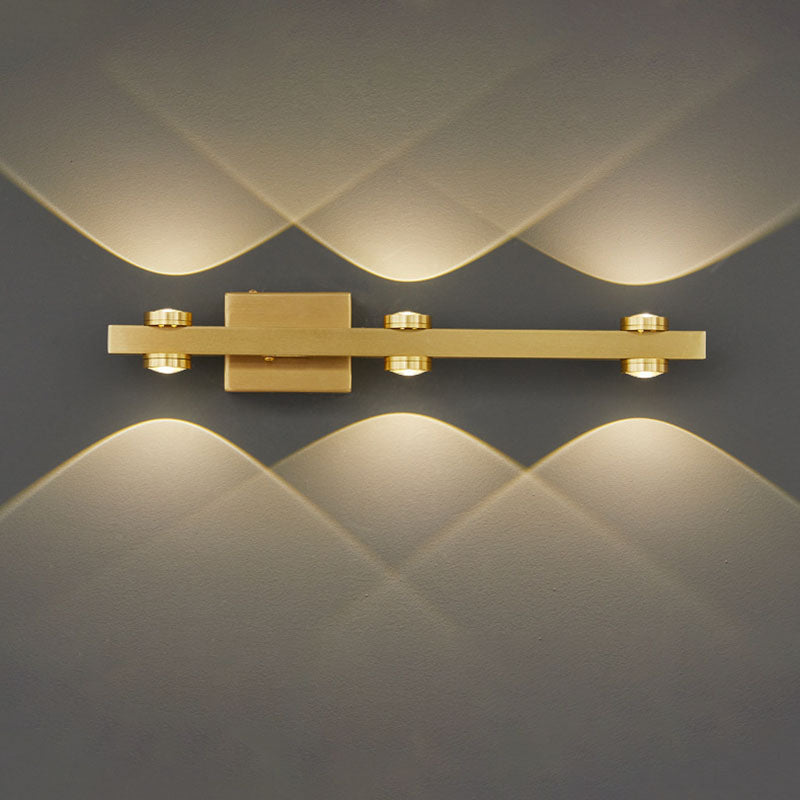 Modern Luxury Wall Light Multi-Light Vanity Wall Light with Plastic Shade