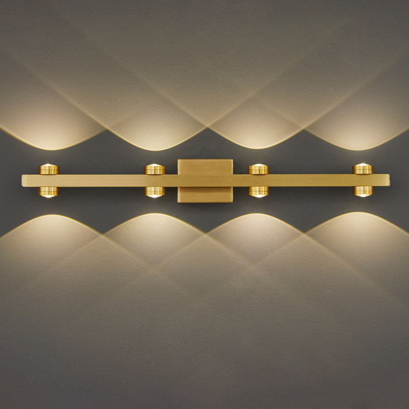 Modern Luxury Wall Light Multi-Light Vanity Wall Light with Plastic Shade