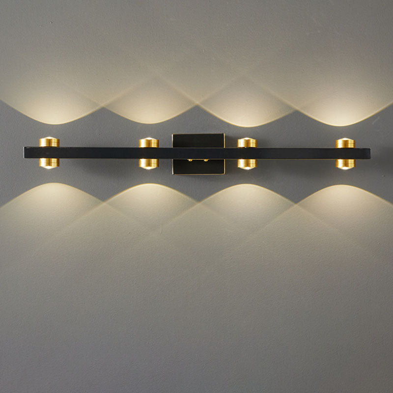 Modern Luxury Wall Light Multi-Light Vanity Wall Light with Plastic Shade