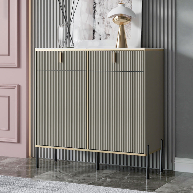 Artificial Wood Sideboard Glam Sideboard with Doors for Living Room