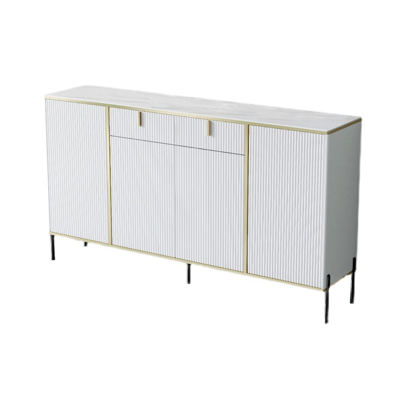 Artificial Wood Sideboard Glam Sideboard with Doors for Living Room