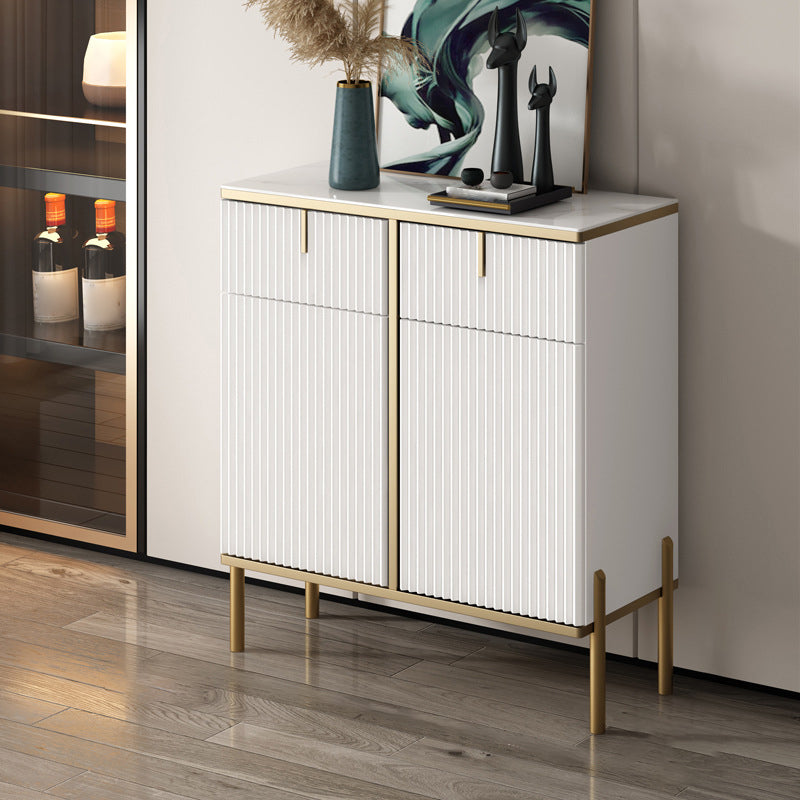 Artificial Wood Sideboard Glam Sideboard with Doors for Living Room