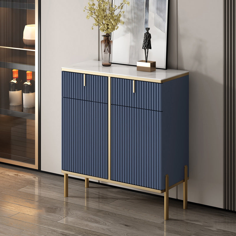 Artificial Wood Sideboard Glam Sideboard with Doors for Living Room