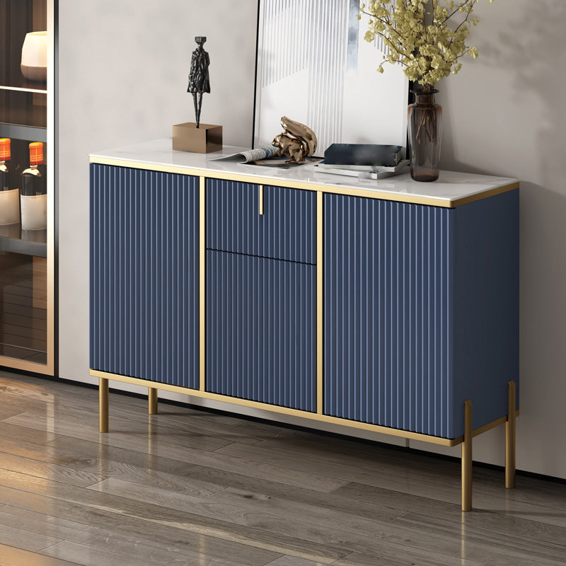 Artificial Wood Sideboard Glam Sideboard with Doors for Living Room