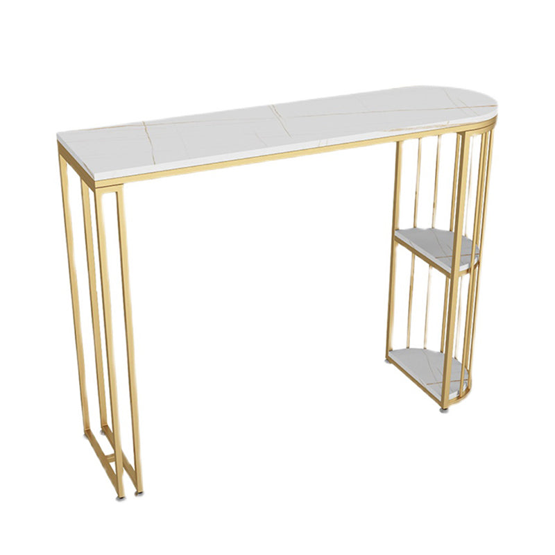 Traditional Luxury Bar Table Rectangle Bar Table with Sled Base