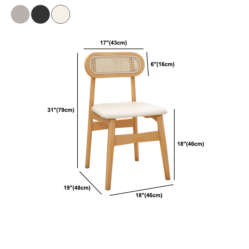 Traditional Solid Wood Side Chair Upholstered Side Chair for Kitchen