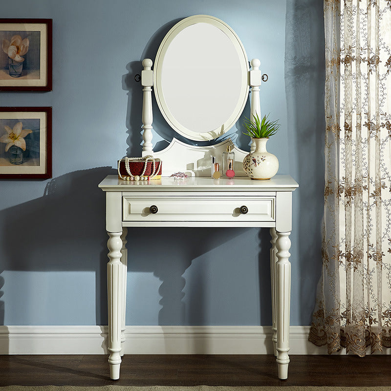 Traditional Style Solid Wood with Drawers White/dark Coffee/walnut Dressing Table