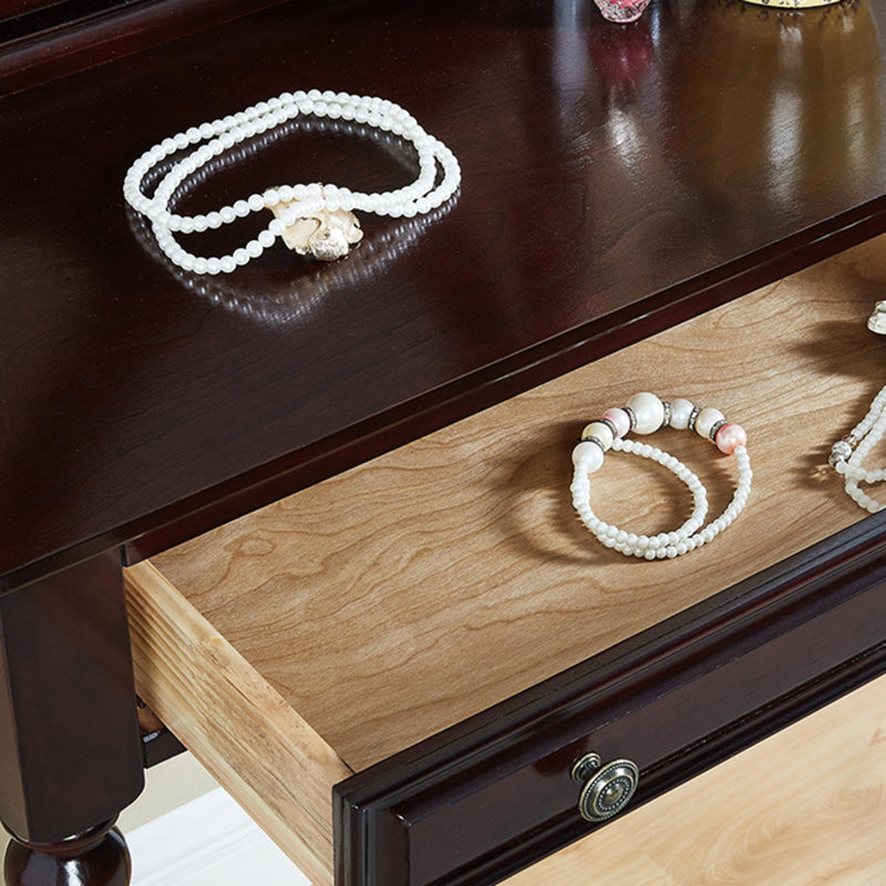 Traditional Style Solid Wood with Drawers White/dark Coffee/walnut Dressing Table