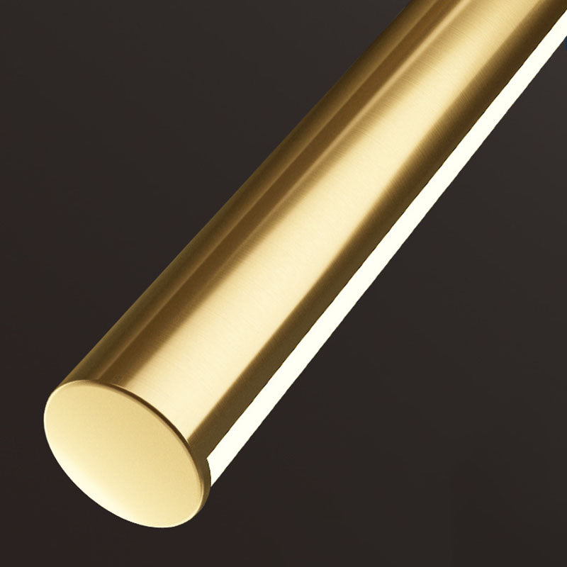 Gold Linear Wall Light in Modern Style Metal LED Vanity Wall Light for Bathroom