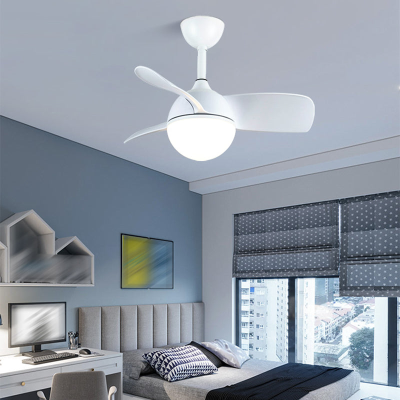 Nordic Style Colorful Ceiling Fan Lamp Acrylic Shade Ceiling Fan Light for Children Room