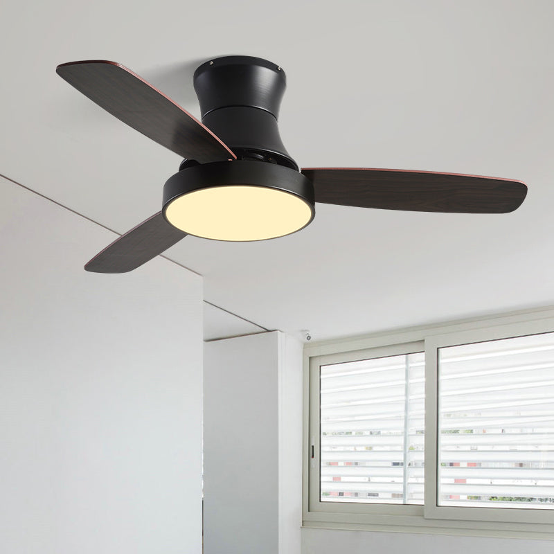 Unique Shape Metal Ceiling Fan Light Kids Style 1-Light Ceiling Fan Lamp for Dining Room