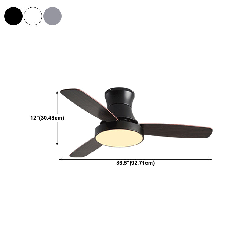 Unique Shape Metal Ceiling Fan Light Kids Style 1-Light Ceiling Fan Lamp for Dining Room