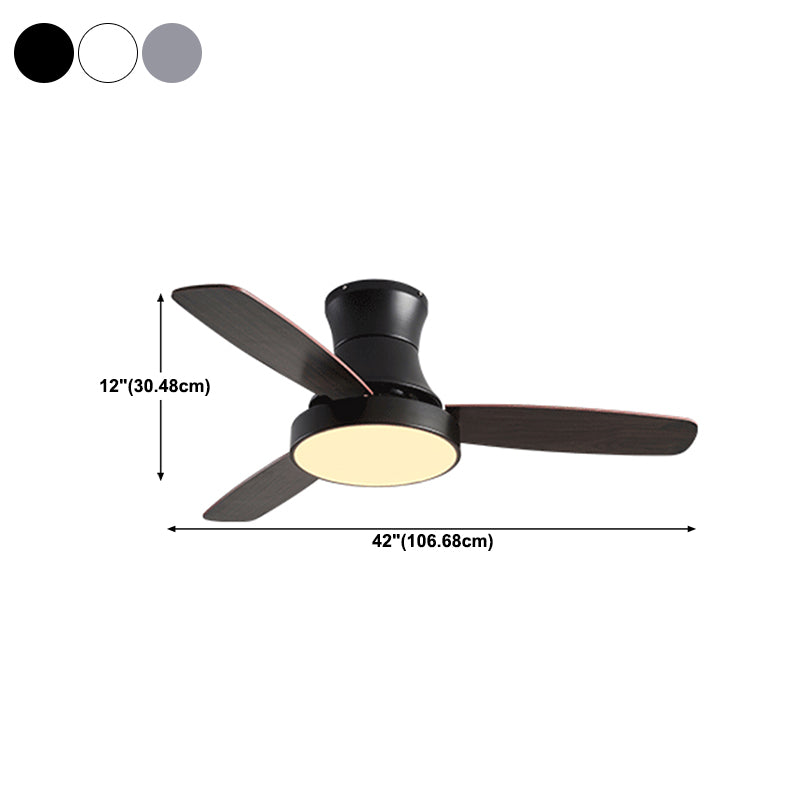 Unique Shape Metal Ceiling Fan Light Kids Style 1-Light Ceiling Fan Lamp for Dining Room