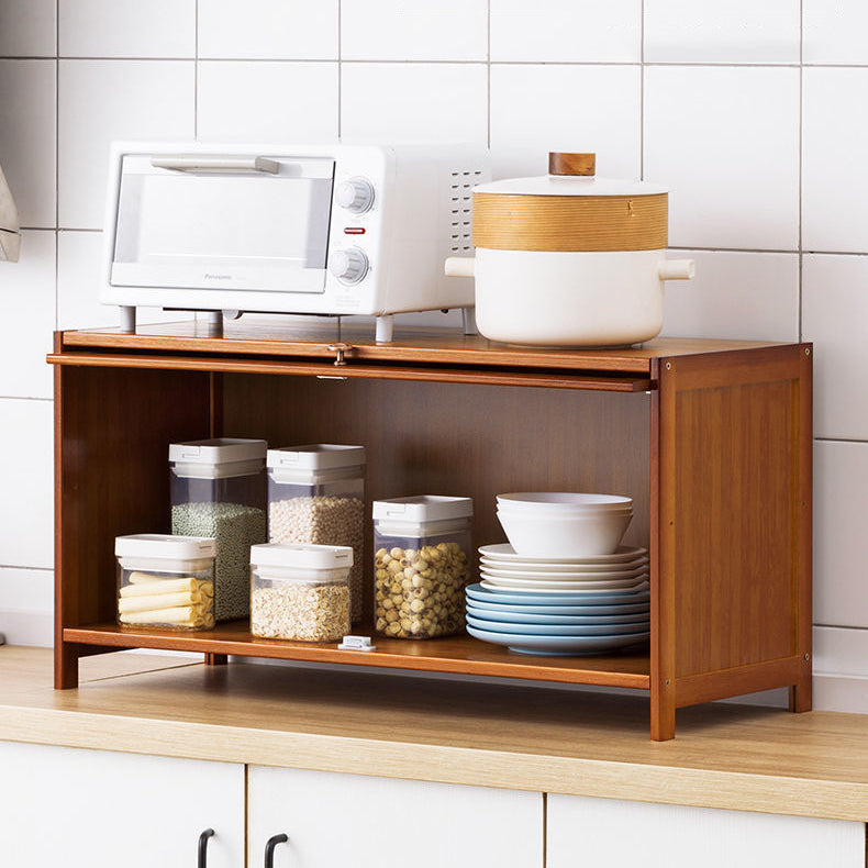 Modern Sideboard Brown Bamboo Dining Sideboard with Door for Living Room