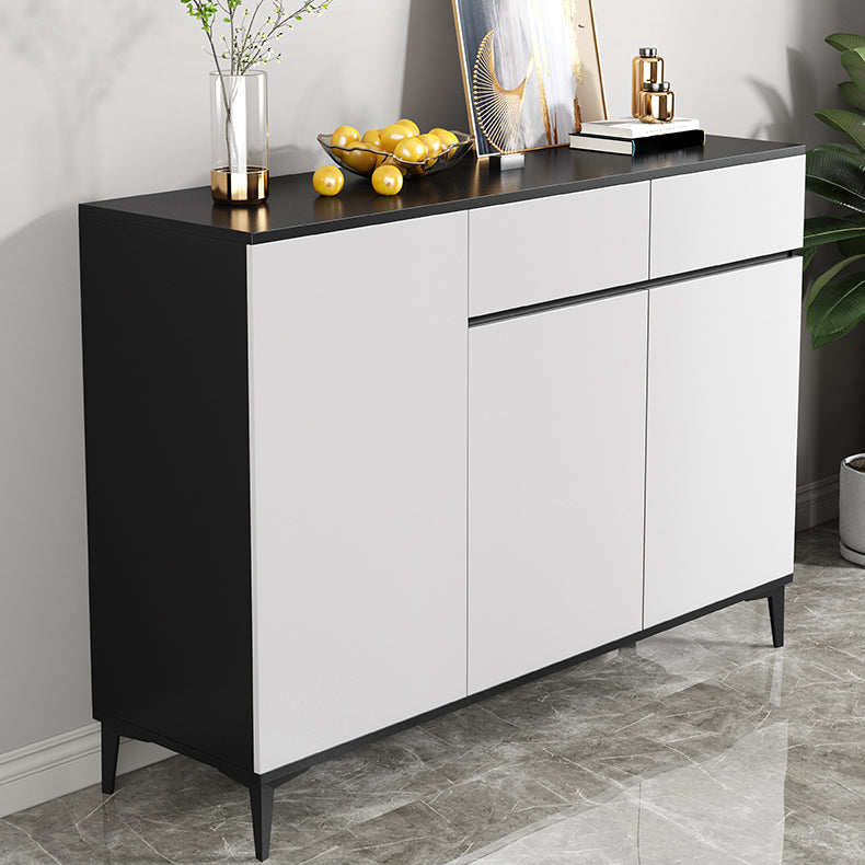 Glam Sideboard White Door and Drawer Dining Sideboard for Living Room