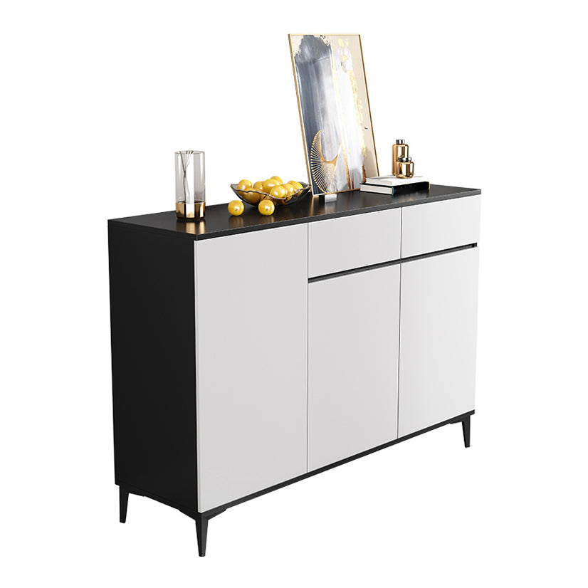 Glam Sideboard White Door and Drawer Dining Sideboard for Living Room