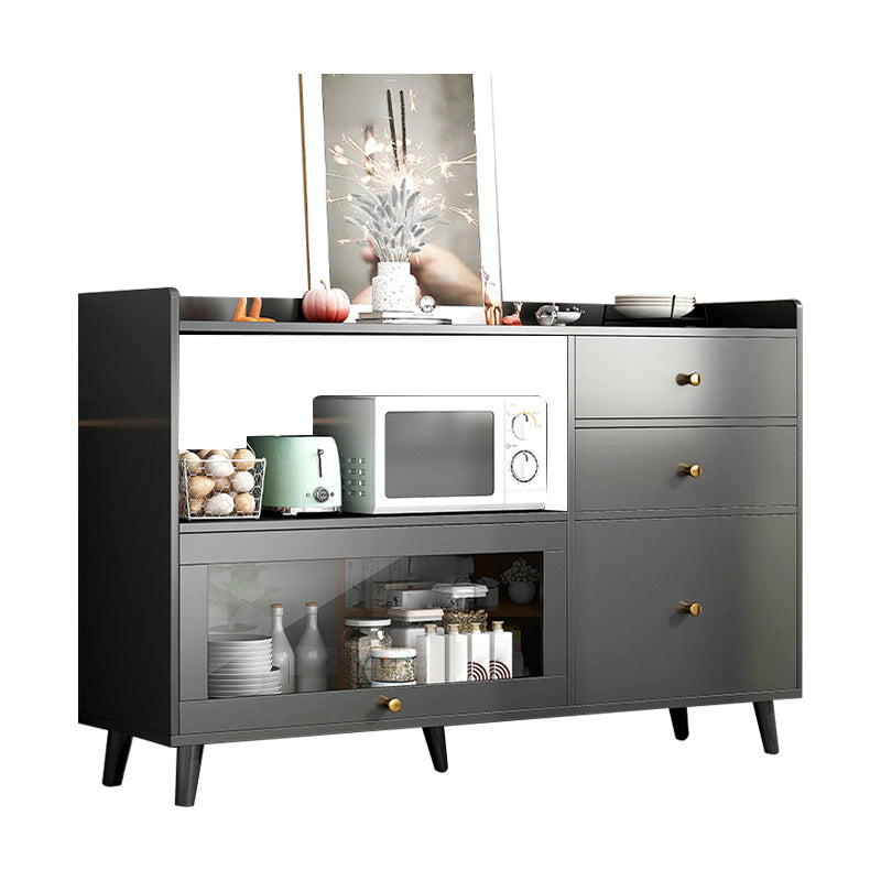 Modern Sideboard Drawer Wood with Door Sideboard for Living Room