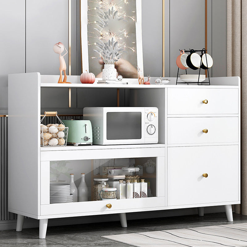 Modern Sideboard Drawer Wood with Door Sideboard for Living Room