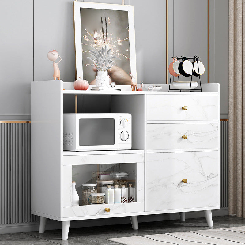 Modern Sideboard Drawer Wood with Door Sideboard for Living Room