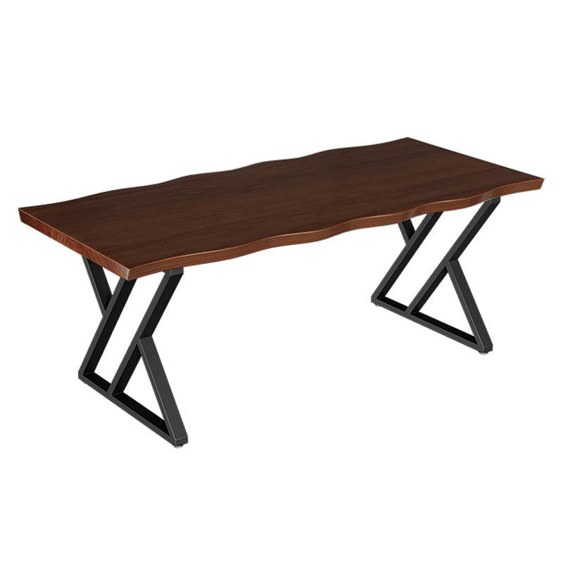 Free Form Meeting Table Solid Wood Simplicity Style Writing Desk