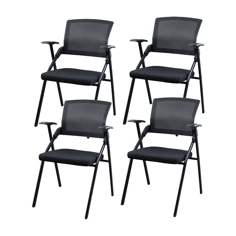 Mesh Mid Back Conference Chair Contemporary Ergonomic Arms Office Chair