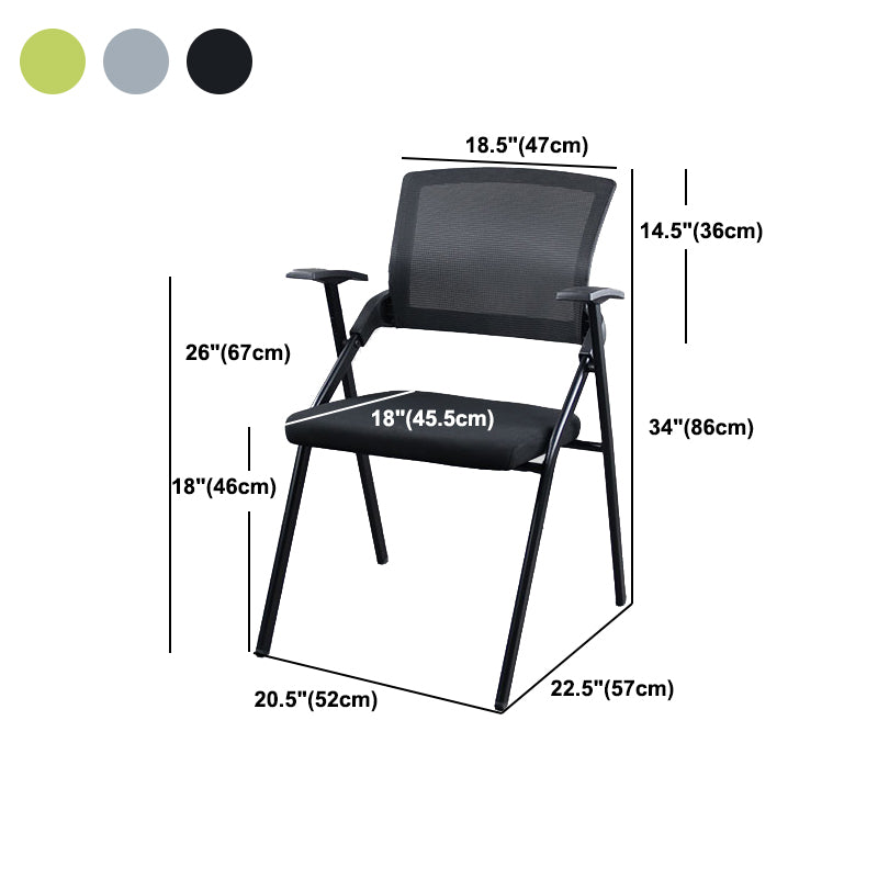 Mesh Mid Back Conference Chair Contemporary Ergonomic Arms Office Chair