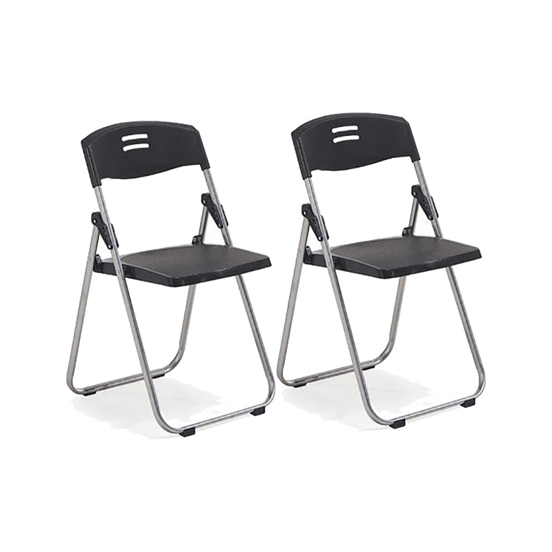 Modern Armless Conference Chair Plastic Low Back Folding Chair