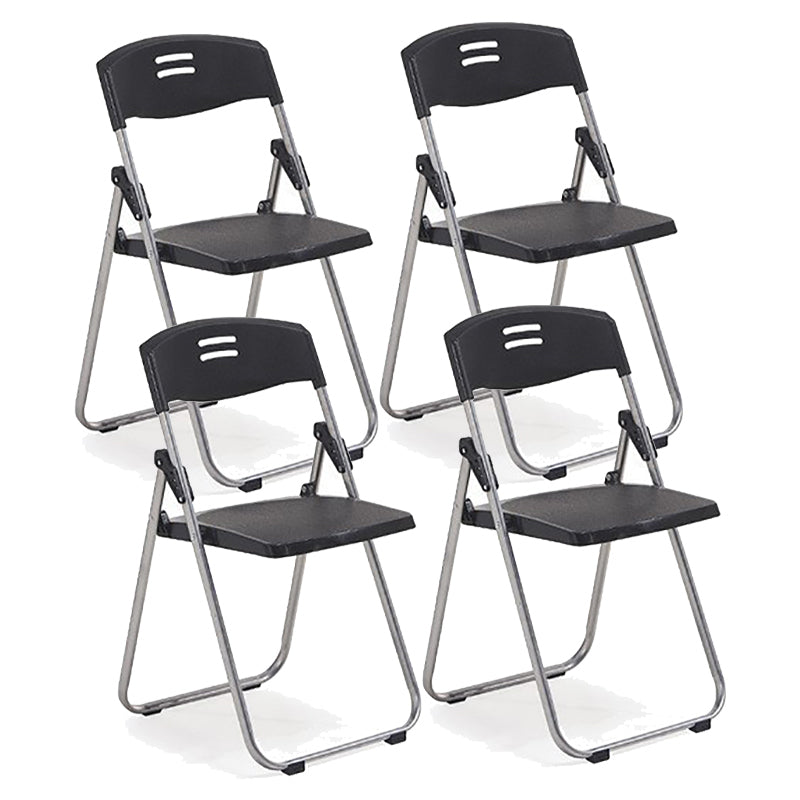 Modern Armless Conference Chair Plastic Low Back Folding Chair