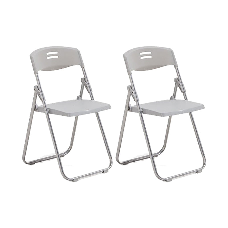 Modern Armless Conference Chair Plastic Low Back Folding Chair