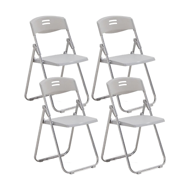 Modern Armless Conference Chair Plastic Low Back Folding Chair