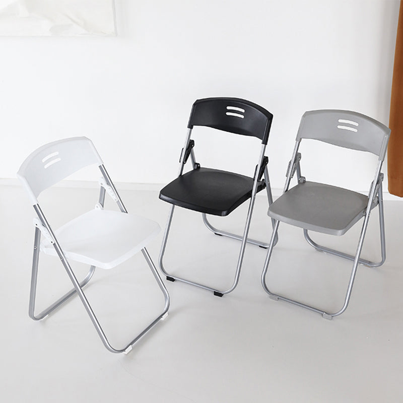 Modern Armless Conference Chair Plastic Low Back Folding Chair