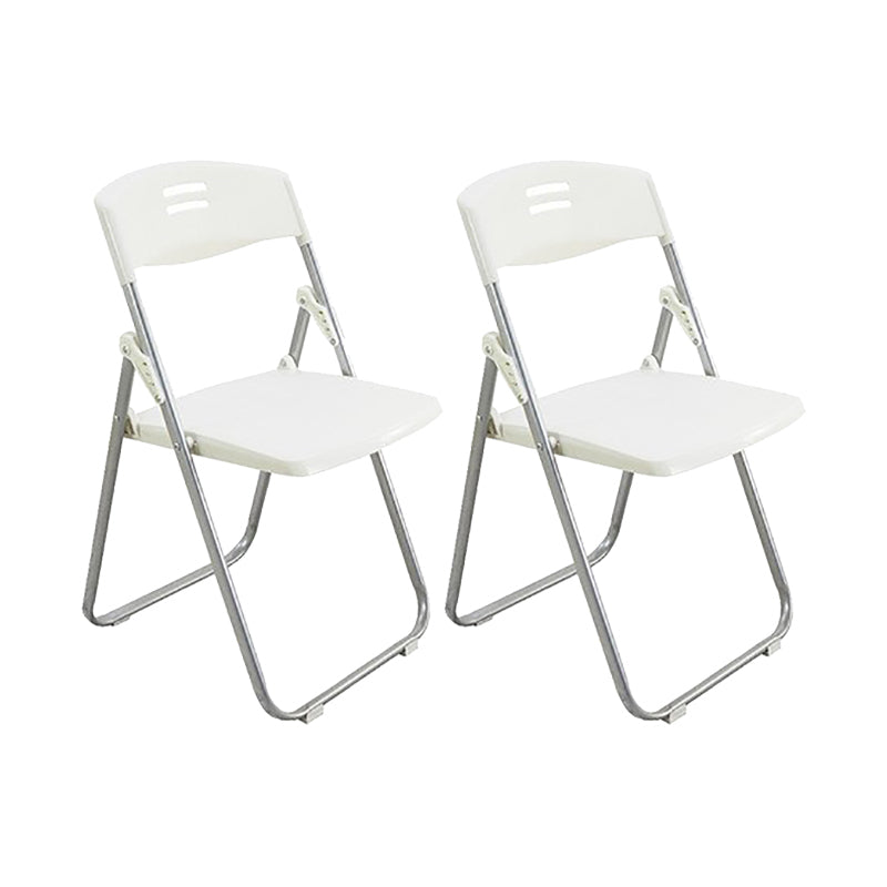 Modern Armless Conference Chair Plastic Low Back Folding Chair