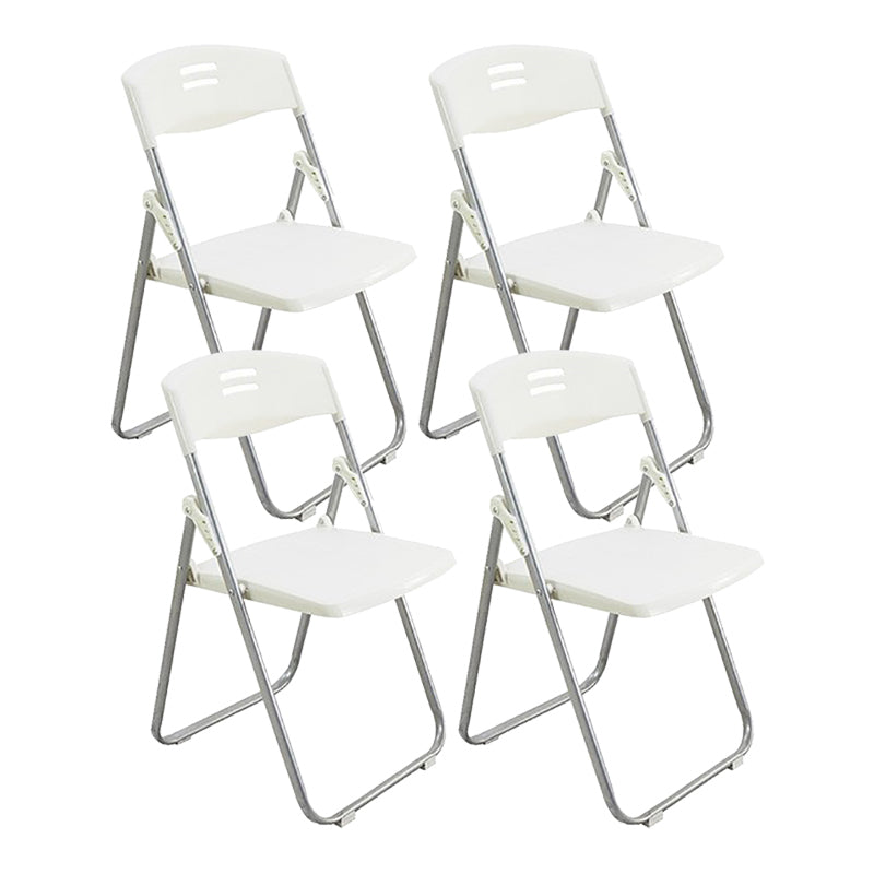 Modern Armless Conference Chair Plastic Low Back Folding Chair