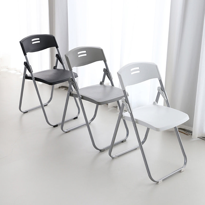 Modern Armless Conference Chair Plastic Low Back Folding Chair