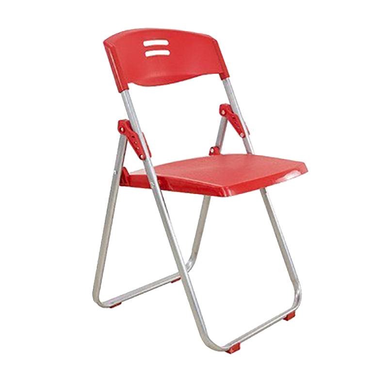 Modern Armless Conference Chair Plastic Low Back Folding Chair