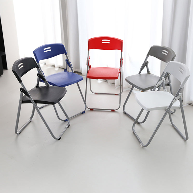 Modern Armless Conference Chair Plastic Low Back Folding Chair