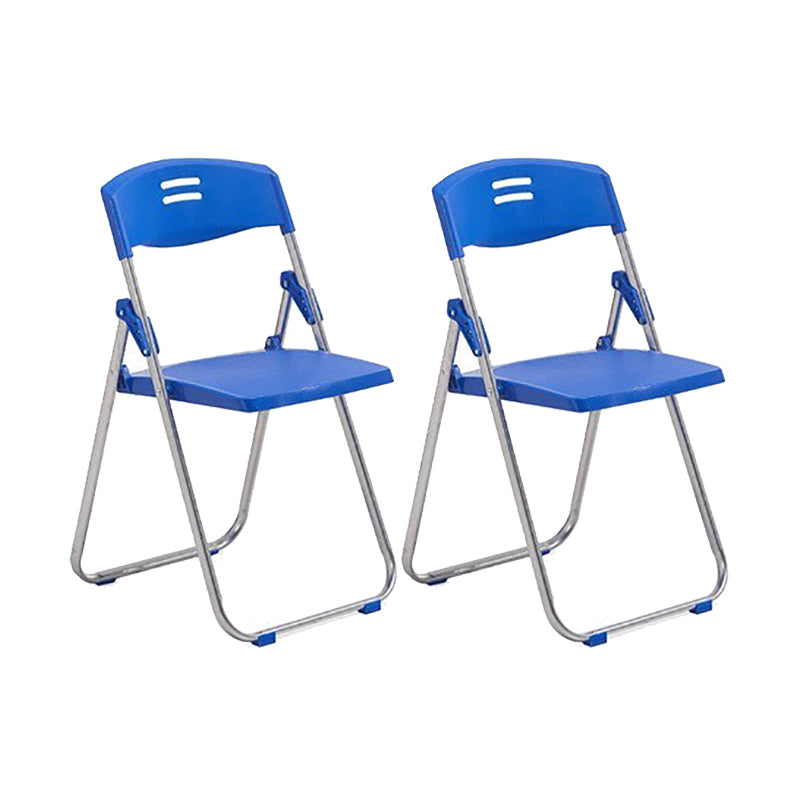 Modern Armless Conference Chair Plastic Low Back Folding Chair