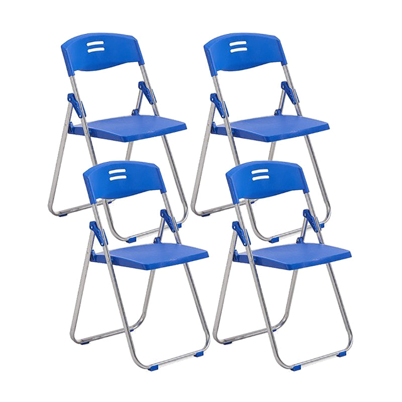 Modern Armless Conference Chair Plastic Low Back Folding Chair