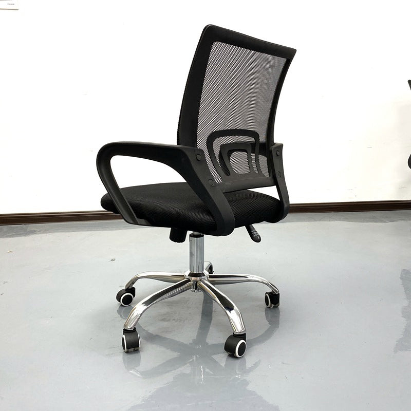 Fixed Arms Office Chair Contemporary Mid Back Home Task Chair