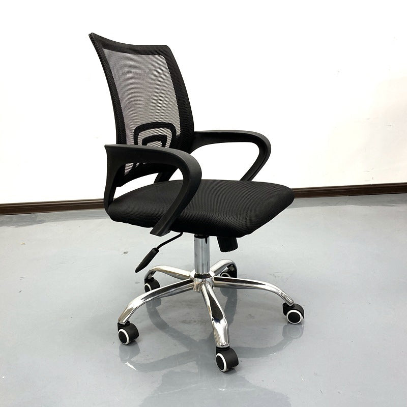 Fixed Arms Office Chair Contemporary Mid Back Home Task Chair