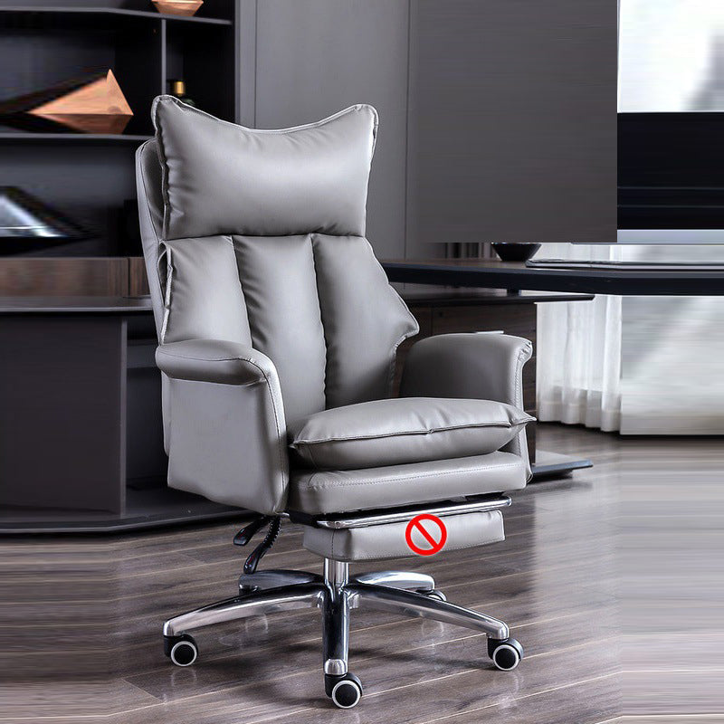 Upholstered Task Chair with Padded Arms Modern Office Chair with Wheels