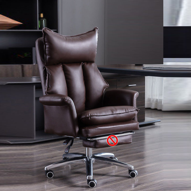 Upholstered Task Chair with Padded Arms Modern Office Chair with Wheels