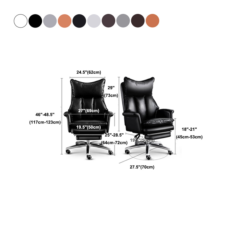 Upholstered Task Chair with Padded Arms Modern Office Chair with Wheels