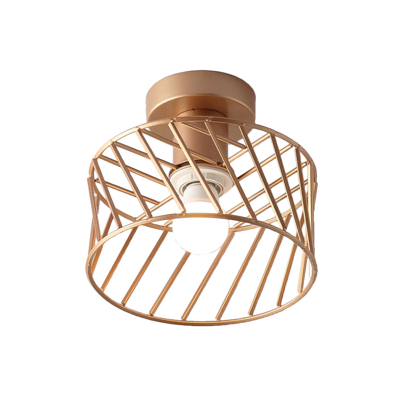 CAGA DE DIMATO SEMI FLUSH LIGHTURA LIGRA MODERNISTA 1 Corredor de luz Lámpara de montaje en oro en oro