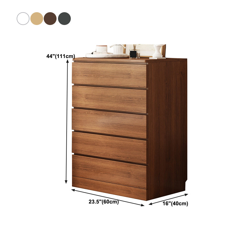 Modern Bedroom Storage Chest Wooden Chest Dresser with 3 / 4 / 5 / 6 Drawers