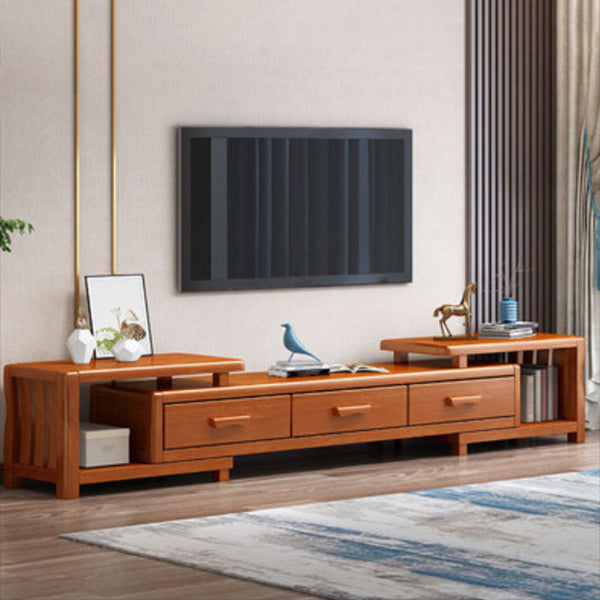 Engineered Wood TV Media Console Traditional TV Media Stand with Drawers