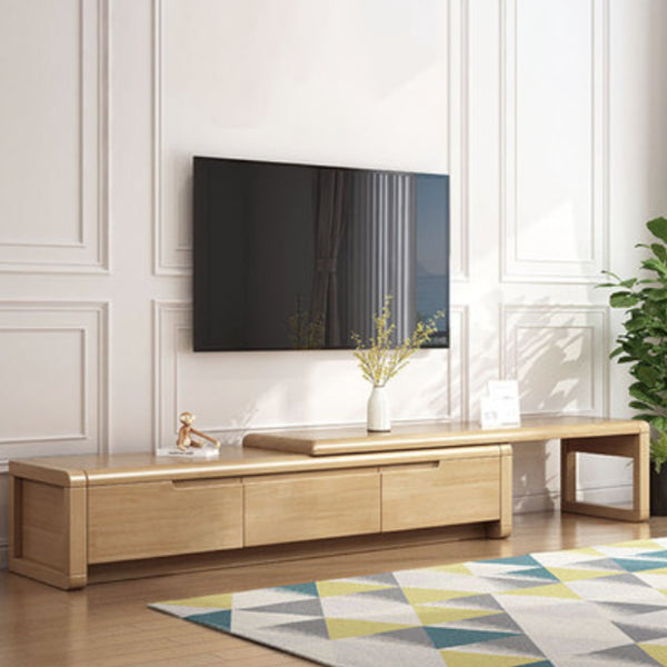 Engineered Wood TV Media Console Traditional TV Media Stand with Drawers