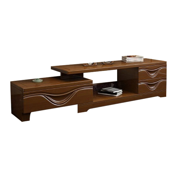 Engineered Wood TV Media Console Traditional TV Media Stand with Drawers