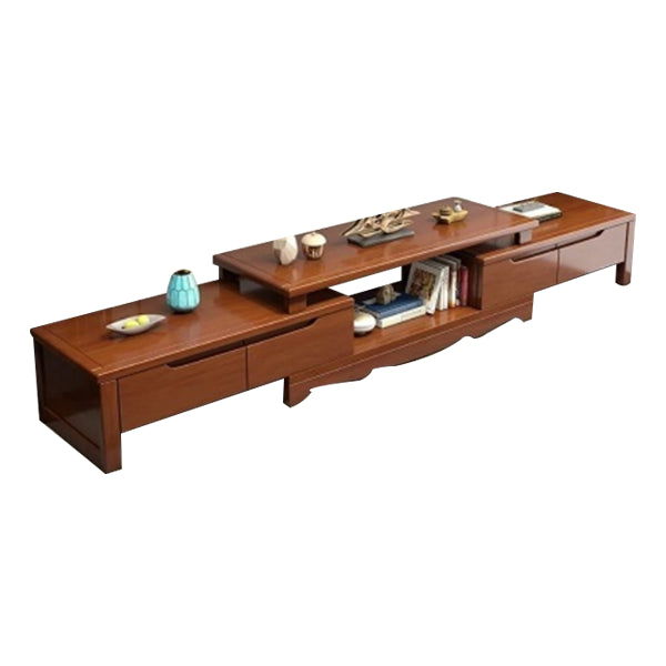 Engineered Wood TV Media Console Traditional TV Media Stand with Drawers